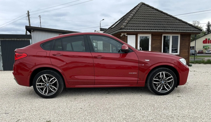 BMW X4 cena 99900 przebieg: 148271, rok produkcji 2015 z Nowy Dwór Mazowiecki małe 254